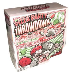 PIZZA Party Throw Down Board Game By Hog Wild Toys Family Fun For Ages 4+